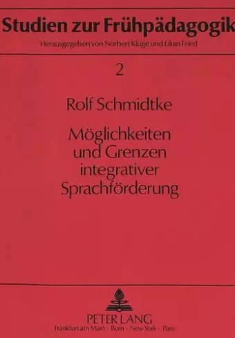 Moeglichkeiten Und Grenzen Integrativer Sprachfoerderung cover