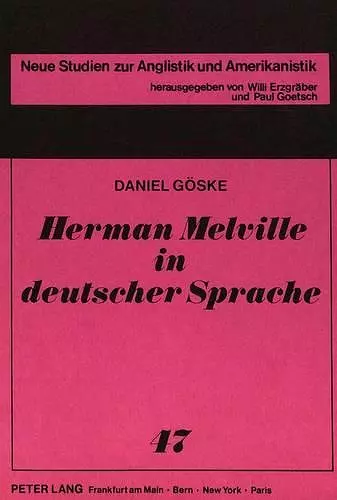 Herman Melville in Deutscher Sprache cover