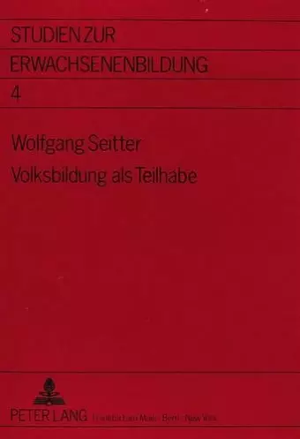 Volksbildung ALS Teilhabe cover