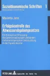 Erfolgskontrolle Des Abwasserabgabengesetzes cover