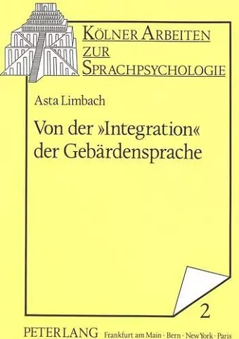 Von Der «Integration» Der Gebaerdensprache cover