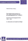 Der Nationalsozialismus ALS Paedagogisches Problem cover