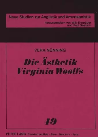 Die Aesthetik Virginia Woolfs cover