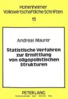 Statistische Verfahren Zur Ermittlung Von Oligopolistischen Strukturen cover