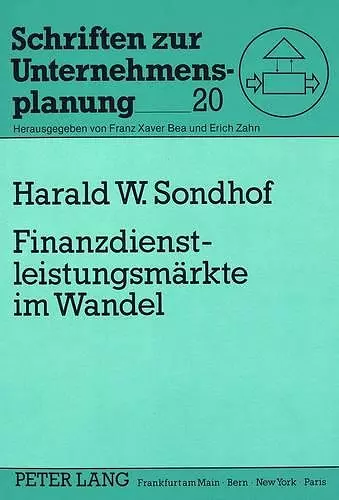 Finanzdienstleistungsmaerkte Im Wandel cover