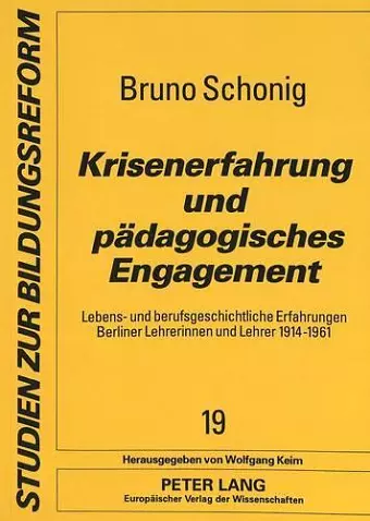 Krisenerfahrung Und Paedagogisches Engagement cover