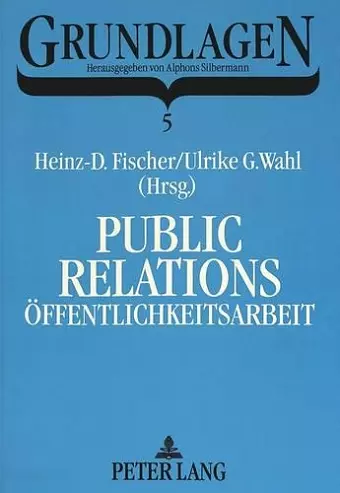 Public Relations / Oeffentlichkeitsarbeit cover