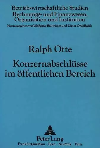 Konzernabschluesse Im Oeffentlichen Bereich cover