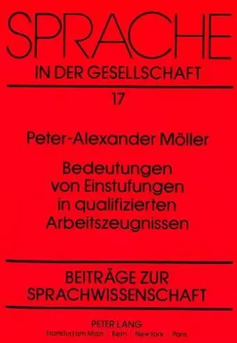 Bedeutungen Von Einstufungen in Qualifizierten Arbeitszeugnissen cover