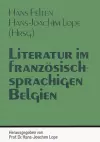Literatur Im Franzoesischsprachigen Belgien cover
