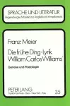 Die Fruehe Ding-Lyrik William Carlos Williams' cover