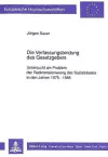 Die Verfassungsbindung Des Gesetzgebers cover