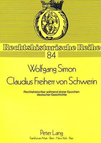 Claudius Freiherr Von Schwerin cover