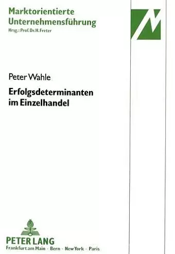 Erfolgsdeterminanten Im Einzelhandel cover