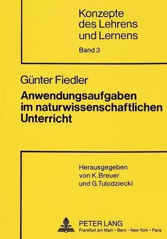 Anwendungsaufgaben Im Naturwissenschaftlichen Unterricht cover