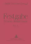 Festgabe Fuer Hans-Rudolf Singer cover