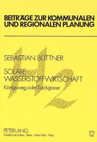 Solare Wasserstoffwirtschaft cover