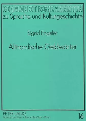 Altnordische Geldwoerter cover