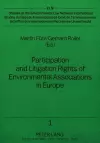 Participation and Litigation Rights of Environmental Associations in Europe cover