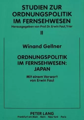 Ordnungspolitik Im Fernsehwesen: Japan cover