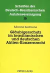 Glaeubigerschutz Im Brasilianischen Und Deutschen Aktien-Konzernrecht cover