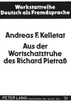 Aus Der Wortschatztruhe Des Richard Pietraß cover