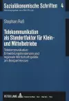 Telekommunikation ALS Standortfaktor Fuer Klein- Und Mittelbetriebe cover