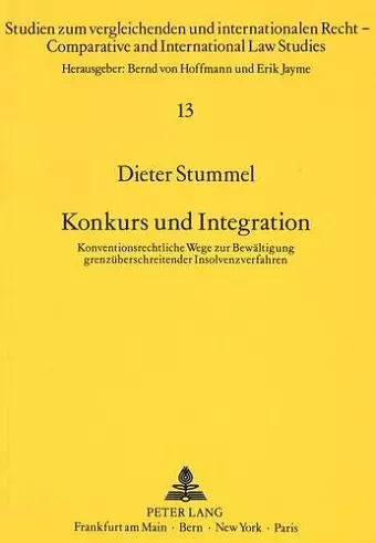 Konkurs Und Integration cover