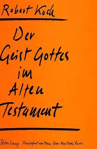 Der Geist Gottes Im Alten Testament cover