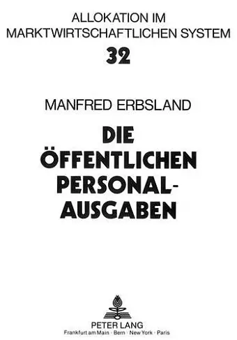 Die Oeffentlichen Personalausgaben cover