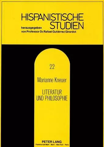 Literatur Und Philosophie cover