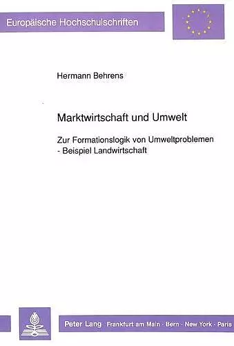 Marktwirtschaft Und Umwelt cover