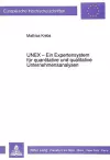 Unex - Ein Expertensystem Fuer Quantitative Und Qualitative Unternehmensanalysen cover