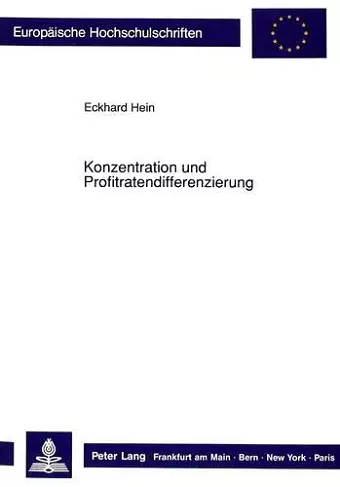 Konzentration Und Profitratendifferenzierung cover