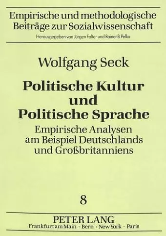 Politische Kultur Und Politische Sprache cover