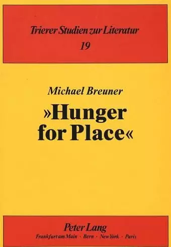 »Hunger for Place« cover