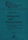 Stilometrie Und Interpretation cover