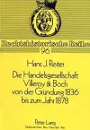 Die Handelsgesellschaft Villeroy & Boch Von Der Gruendung 1836 Bis Zum Jahre 1878 cover