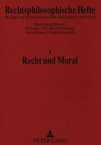 Recht Und Moral cover