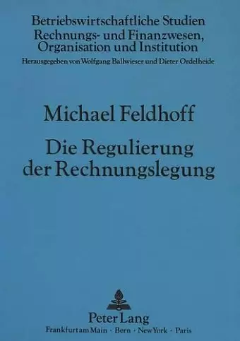 Die Regulierung Der Rechnungslegung cover