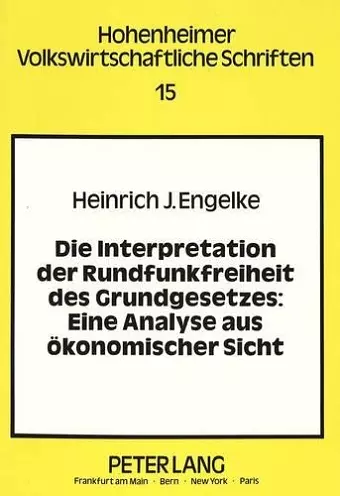 Die Interpretation Der Rundfunkfreiheit Des Grundgesetzes cover