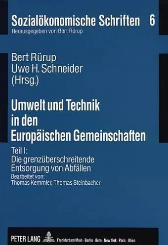 Umwelt Und Technik in Den Europaeischen Gemeinschaften cover