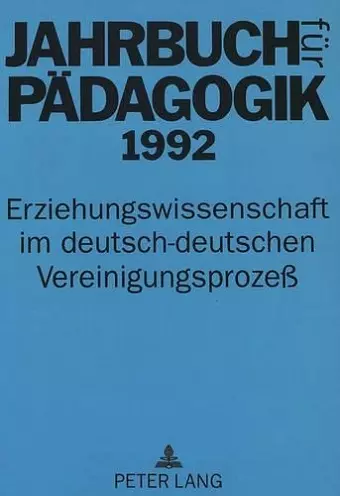 Jahrbuch Fuer Paedagogik 1992 cover