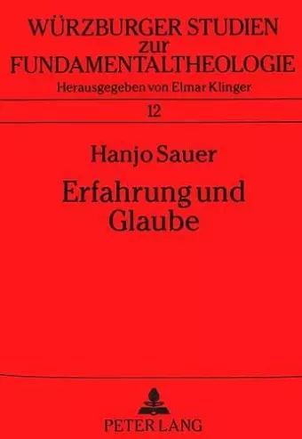 Erfahrung Und Glaube cover