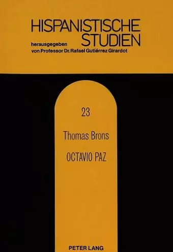 Octavio Paz cover