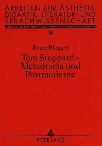 Tom Stoppard - Metadrama Und Postmoderne cover