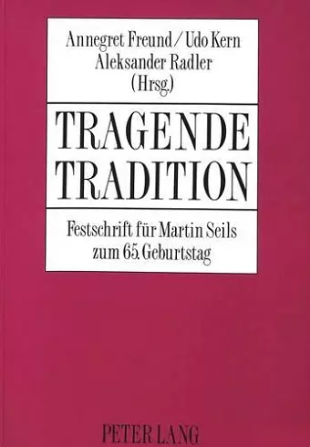 Tragende Tradition cover