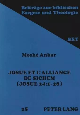 Josué Et l'Alliance de Sichem cover