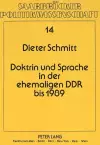 Doktrin Und Sprache in Der Ehemaligen Ddr Bis 1989 cover