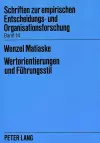 Wertorientierungen Und Fuehrungsstil cover